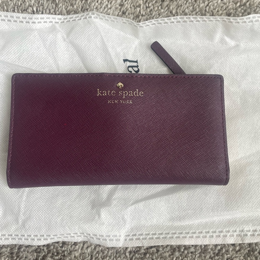 kate spade burgundy wallet